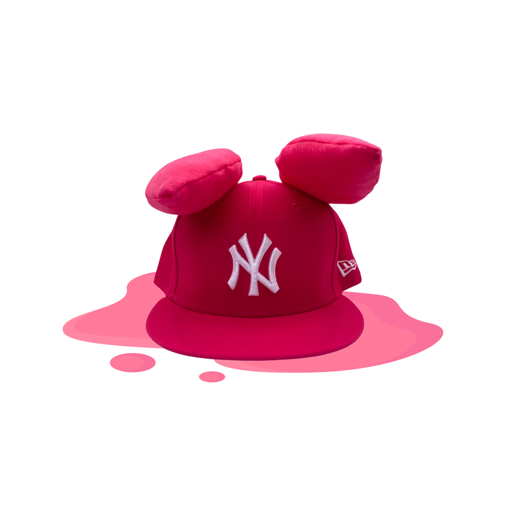 BUNNY EAR HAT - HOT PINK