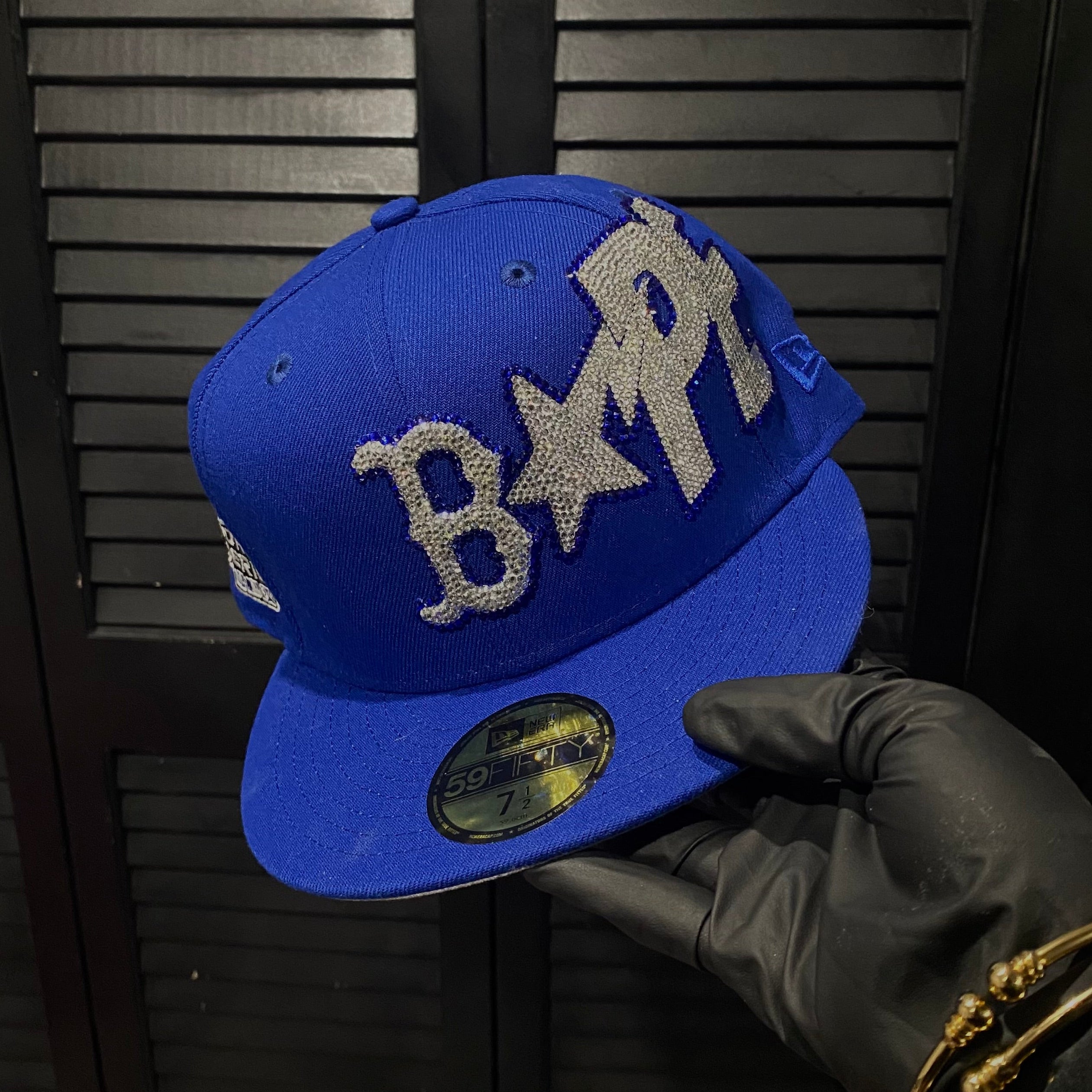 BAPE BOSTON RHINESTONE FITTED