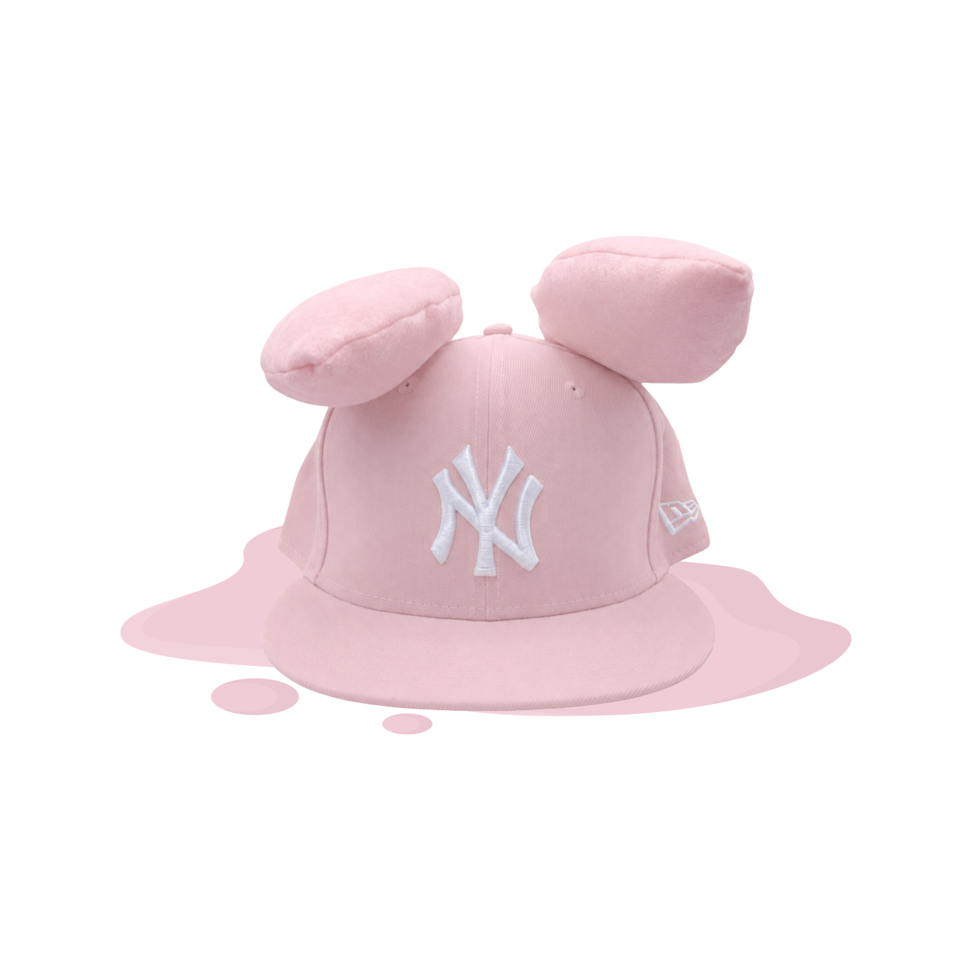 BUNNY EAR HAT - BLUSH PINK