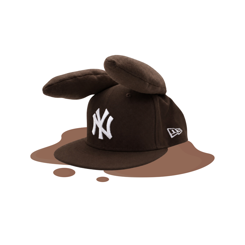 BUNNY EAR HAT - CHOCOLATE