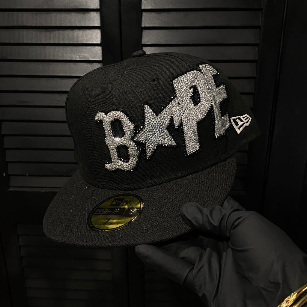 BAPE BOSTON RHINESTONE FITTED