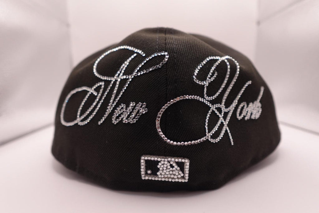 Calligraphy Rhinestone Fitted