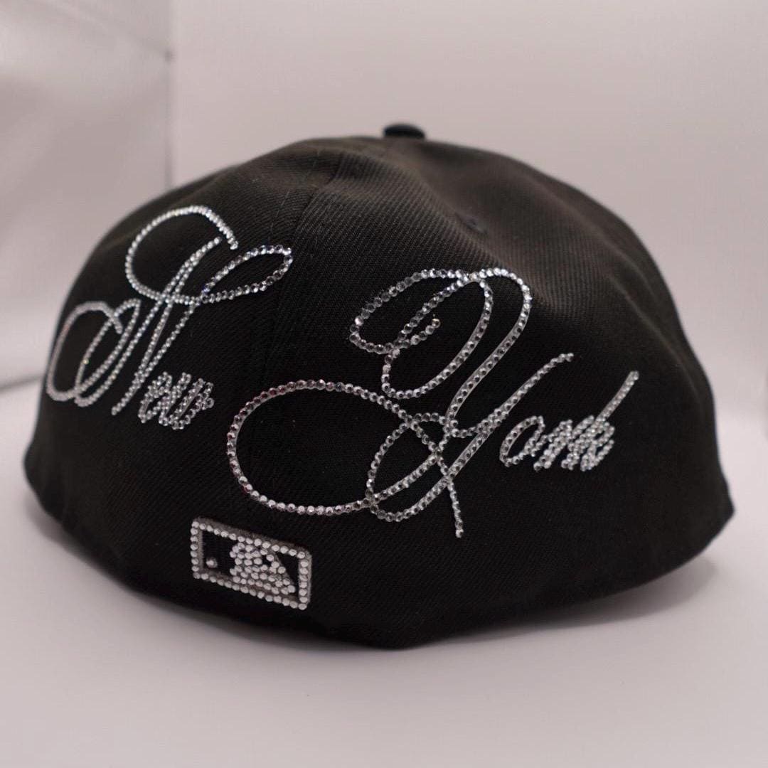 Calligraphy Rhinestone Fitted
