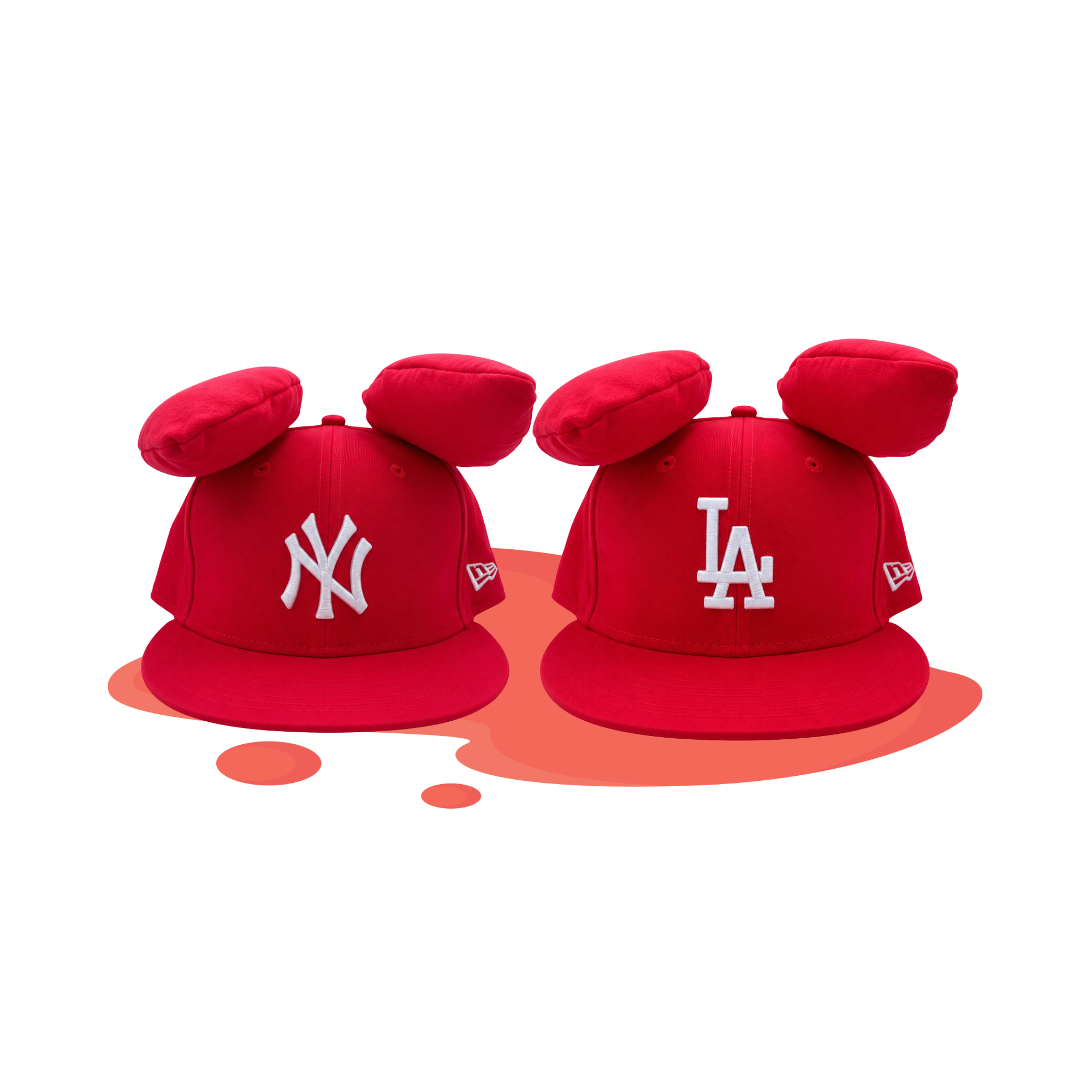 BUNNY EAR HAT - RED
