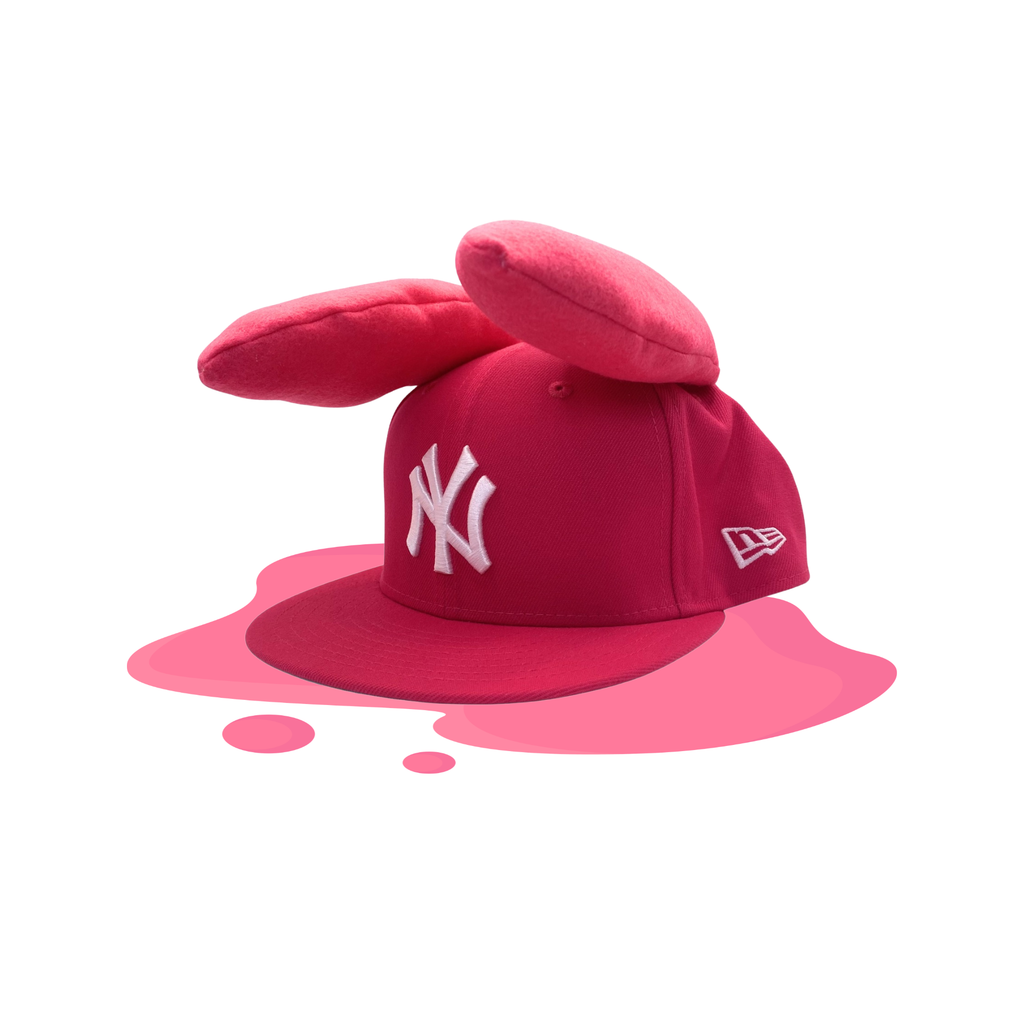 BUNNY EAR HAT - HOT PINK